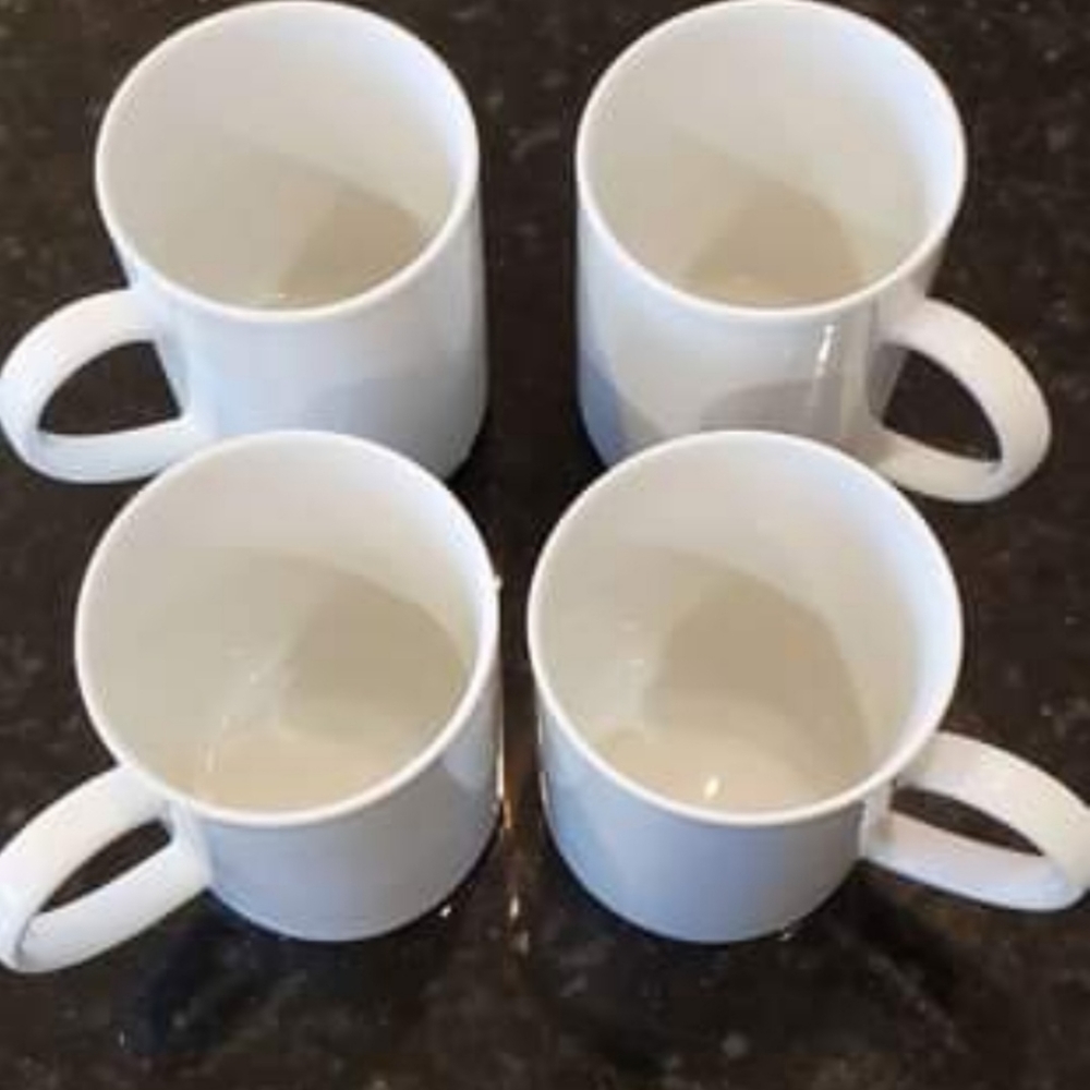 Crate & Barrel Coffee Mugs - set of 4
